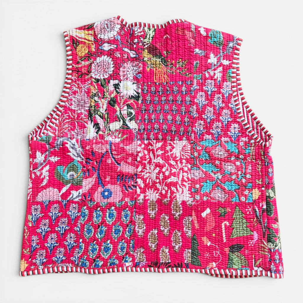 Vest quilt rojo