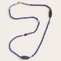 Collar Boho Morado y Turquesa